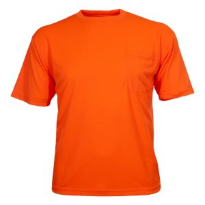 100BNTOR Hi-Vis Orange Birdseye Knit Pocket Safety Shirt