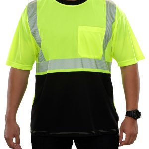 102CTLB Hi-Vis Two-Tone Birdseye Pocket Safety Shirt with Comfort Trim by 3MTM