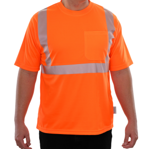 102CTOR Hi-Vis Orange Safety Shirt Birdseye Pocket with Comfort Trim by 3MTM