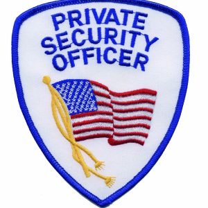 PRIVATE SECURITY OFFICER SHOULDER PATCH